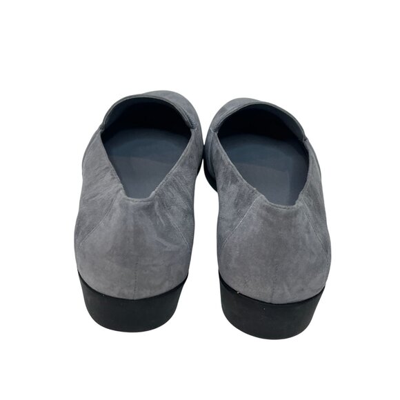 Easy Spirit Gray Suede Loafers Women’s 8 Comfort Work Flats - Picture 7 of 13